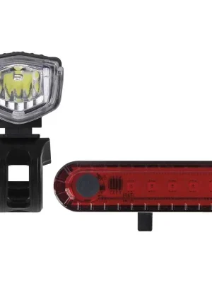 LED přední + zadní nabíjecí svítilna na kolo P3923, 90 lm Nakupujte Hned