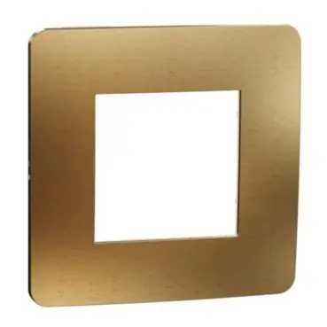 Rychlé Dodání Unica Studio Metal - Krycí rámeček jednonásobný, Copper/Bílý *NU280257M