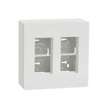 Unica System+ - Centrální jednotka 2x4 moduly vertikální povrchová, Bílá *NU122418 Vysoce Kvalitní
