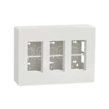 Unica System+ - Centrální jednotka 3x4 moduly vertikální povrchová, Bílá *NU123418 Hit Sezóny
