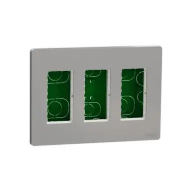 Horká Nabídka Unica System+ - Centrální jednotka 3x4 modulů zapuštěná, Aluminium *NU173430