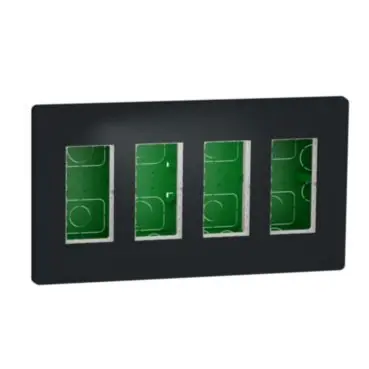 Bezpečná Platba Unica System+ - Centrální jednotka 4x4 modulů zapuštěná, Antracit *NU174454