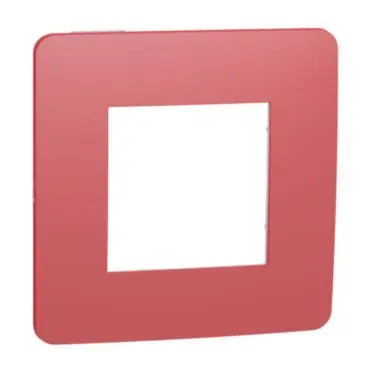 Unica Studio Color - Krycí rámeček jednonásobný, Red/Bílý *NU280213 Levný