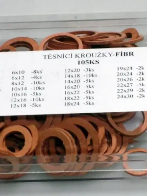 91,07 Sada fíbrových kroužků 105ks Přímo Od Výrobce