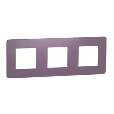 Levný Unica Studio Color - Krycí rámeček trojnásobný, Plum/Bílý *NU280614