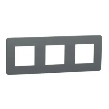 Unica Studio Color - Krycí rámeček trojnásobný, Dark Grey/Bílý *NU280621 Vysoce Kvalitní