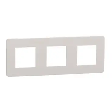 Oblíbený Unica Studio Color - Krycí rámeček trojnásobný, Light Grey/Bílý *NU280624