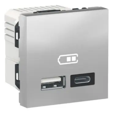 Odeslání Ihned Unica - Dvojitý nabíjecí USB konektor A+C 2.4A, 2M, Aluminium *NU301830