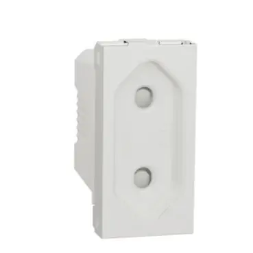 Přímo Od Výrobce Unica - Zásuvka 230V/10A pro ploché vidlice, 1M, Bílá *NU303118