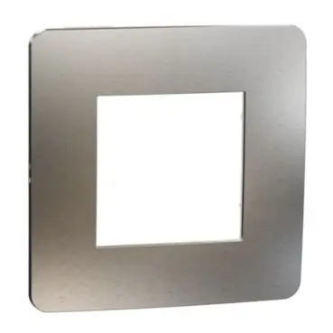 Cenový Hit Unica Studio Metal - Krycí rámeček jednonásobný, White Aluminium/Bílý *NU280255M