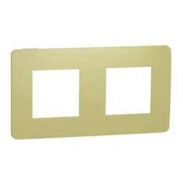Unica Studio Color - Krycí rámeček dvojnásobný, Light Green/Bílý *NU280411 Výhodná Nabídka