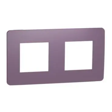 Unica Studio Color - Krycí rámeček dvojnásobný, Plum/Bílý *NU280414 Výhodná Nabídka