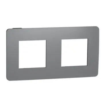 Kup Teď Unica Studio Color - Krycí rámeček dvojnásobný, Dark Grey/Černý *NU280422