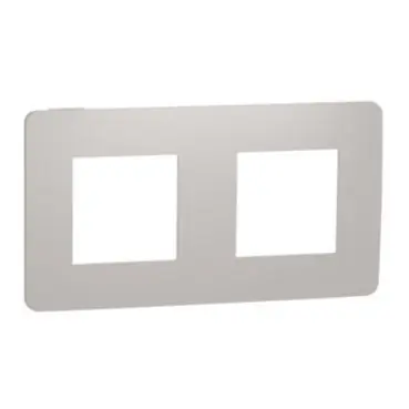 Víkendová Akce Unica Studio Color - Krycí rámeček dvojnásobný, Light Grey/Bílý *NU280424