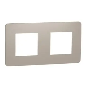 Unica Studio Color - Krycí rámeček dvojnásobný, Taupe/Bílý *NU280426 Akční Nabídka