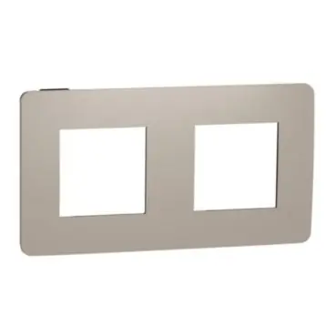 Unica Studio Color - Krycí rámeček dvojnásobný, Taupe/Černý *NU280428 Oblíbený