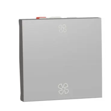 Akční Nabídka Unica - Přepínač střídavý pro ventilátor, Aluminium *NU320330VMC