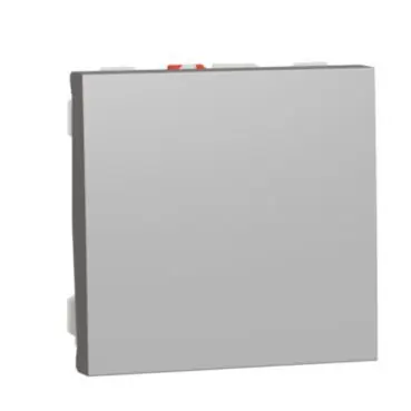 Super Cena Unica - Tlačítko řazení 1/0, 2M, Aluminium *NU320630