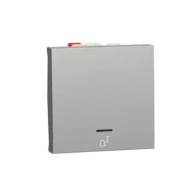 Unica - Tlačítko s orientační kontrolkou řazení 1/0So "zvonek", 2M, Aluminium *NU320630CN Objednat Nyní