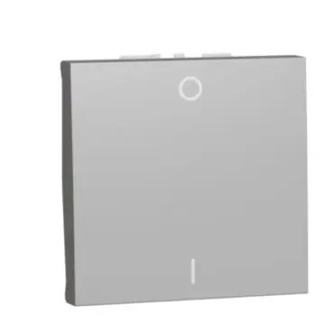 Unica - Spínač dvojpólový řazení 2, 16A, 2M, Aluminium *NU326230 Koupit Online