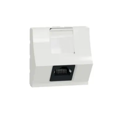 Unica - Zásuvka datová zkosená RJ45 Kat.6 STP, 2M, Bílá *NU340718 Poslední Šance