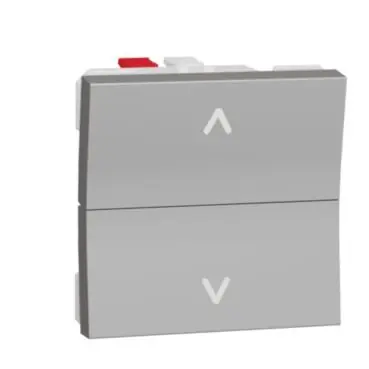 Unica - Žaluziový tlačítkový ovládač 6A, 2M, Aluminium *NU320730 Rychlé Dodání