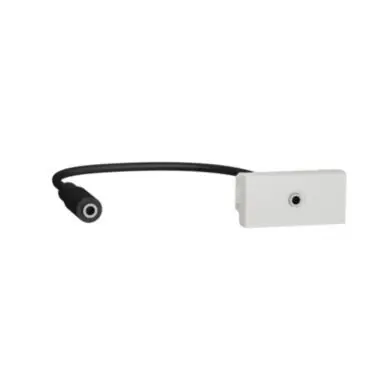 Unica - Mini jack audio 3,5 mm konektor, 1M, Bílý *NU343318 Sleva