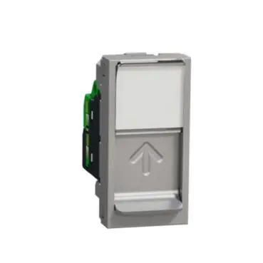 Unica - Zásuvka datová 1xRJ45 Kat.6A FTP, 1M, Aluminium *NU344830 Odeslání Ihned