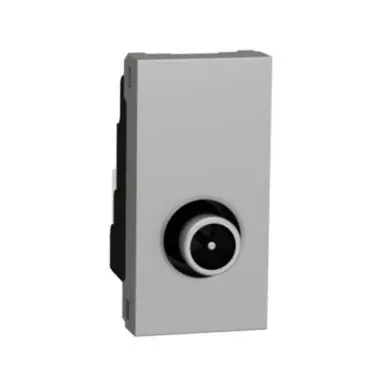 Objednat Nyní Unica - Zásuvka TV individuální 1,5 dB 1M, Aluminium *NU346130