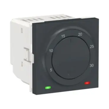 Unica - Termostat prostorový otočný 2M, Antracit *NU350154 Objednat Nyní