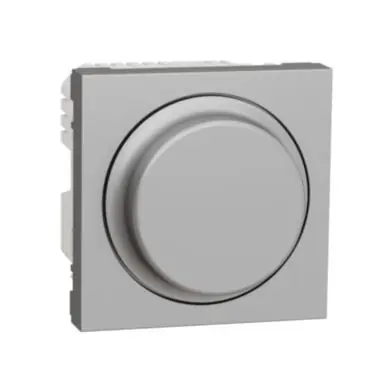 Unica - Stmívač otočný univerzální LED 5-200W, Aluminium *NU351430 Víkendová Akce