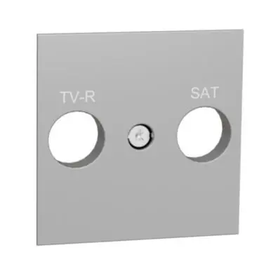 Omezená Nabídka Unica - Centrální deska pro TV-R/SAT zásuvku, Aluminium *NU944130