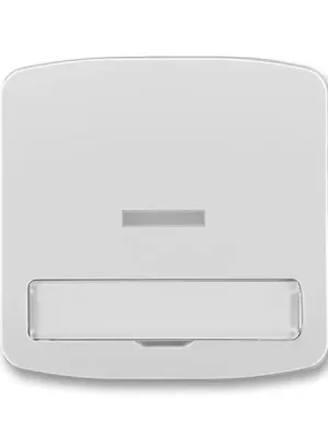 Tango 3558A-A610 S kryt spínače jednoduchý, s čirým průzorem, s popisovým polem barva šedá *ABB Akční Nabídka