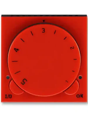Cenová Bomba Levit® 3292H-A10101 65 termostat univerzální s otočným nastavením teploty (ovl. jednotka) barva červená / kouřová černá * ABB