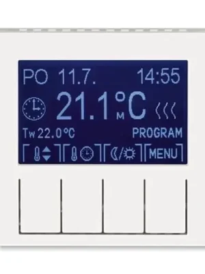 Tovární Cena Levit®M 3292H-A10301 68 termostat univerzální programovatelný (ovládací jednotka)barva perleťová / ledová bílá ABB