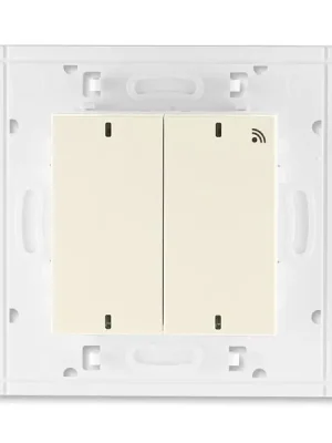 Levit® 3299H-A11908 17 vysílač RF dvojnásobný, nástěnný, 868 MHz barva slonová kost / bílá * ABB Koupit Online