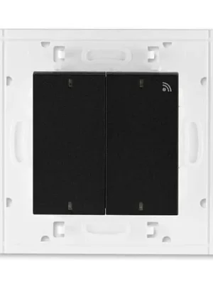 Nová Kolekce Levit®M 3299H-A11908 63 vysílač RF dvojnásobný, nástěnný, 868 MHz barva onyx / kouřová černá ABB