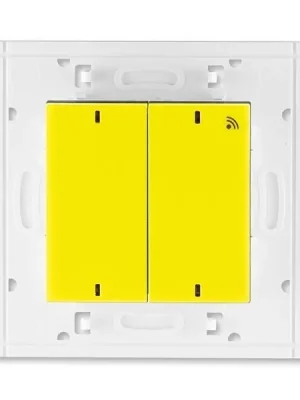 Levit® 3299H-A11908 64 vysílač RF dvojnásobný, nástěnný, 868 MHz barva žlutá / kouřová černá * ABB Finální Výprodej