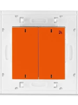 Levit® 3299H-A11908 66 vysílač RF dvojnásobný, nástěnný, 868 MHz barva oranžová / kouřová černá * ABB Aktuální