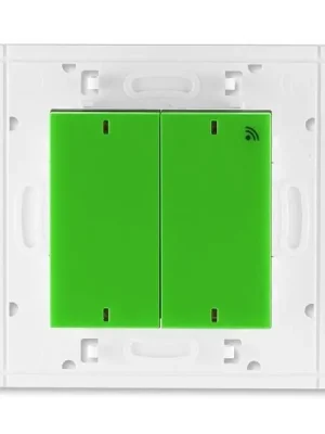 Levit® 3299H-A11908 67 vysílač RF dvojnásobný, nástěnný, 868 MHz barva zelená / kouřová černá * ABB Víkendová Akce