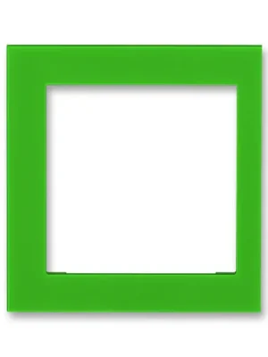 Levit® 3901H-A00255 67 kryt rámečku s otvorem 55x55, krajní barva zelená * ABB Nová Kolekce