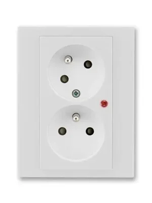 Levit® 5593H-C02357 16 zásuvka dvojnásobná, s ochranou před přepětím barva šedá / bílá * ABB Kup Teď