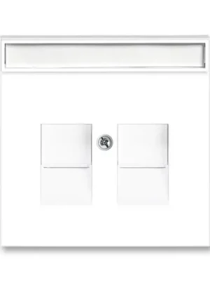 Výhodná Nabídka Neo® 5014M-A11018 03 kryt zásuvky komunikační, s krycími clonkami (pro 2 zásuvky)barva bílá / bílá ABB