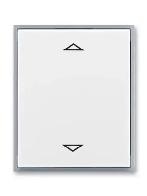 Nakupujte Hned Element® 3299E-A00110 04 kryt spínače žaluziového Busch-Jalousiecontrol II, s krátkocest. ovl.barva bílá / ledová šedá ABB