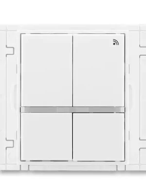 Element® 3299E-A11908 03 vysílač RF signálu čtyřtlačítkový, nástěnný, 868 MHz barva bílá / bílá ABB Expresní Doručení