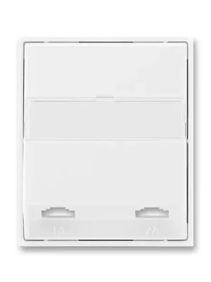 Element® 5013E-A00215 03 kryt zásuvky telefonní, dvojnásobné (pro přístroj 5013U) barva bílá / bílá ABB Nakupujte Hned