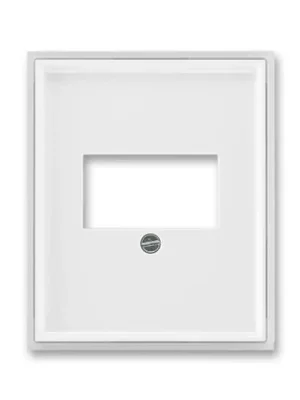 Element® 5014E-A00040 01 kryt zásuvky komunikační přímé (pro HDMI, USB, VGA, USB nabíječku) barva bílá / ledová bílá ABB Finální Výprodej