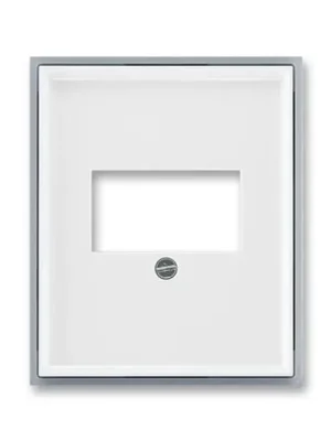 Finální Výprodej Element® 5014E-A00040 04 kryt zásuvky komunikační přímé (pro HDMI, USB, VGA, USB nabíječku) barva bílá / ledová šedá ABB