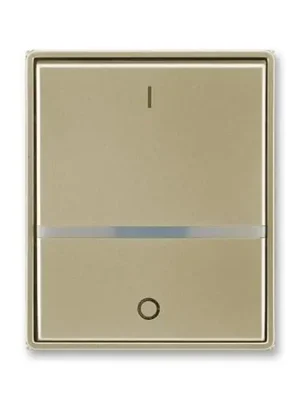 Time® 3558E-A00655 33 kryt spínače jednoduchý, s průzorem a potiskem (pro spín. řaz. 2S, 2)barva šampaňská ABB Vrácení Zdarma