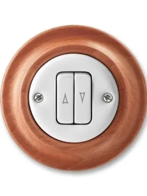 Decento® 3559K-C88345 52 ovládač žaluziový barva bílá (porcelán) / třešeň ABB Ověřený